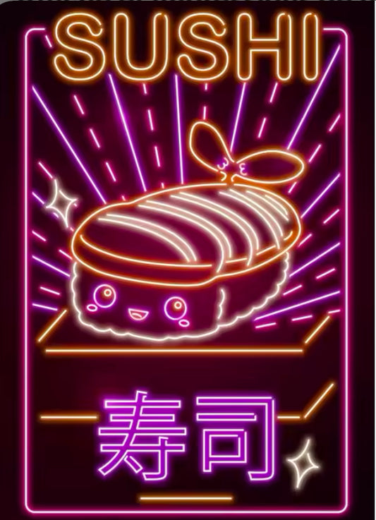 Poster sushi crevette